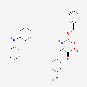 molecular formula C29H40N2O5 B12083581 N-alpha-Carbobenzoxy-D-tyrosine dicycrohexylammonium salt 