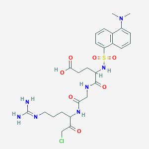 molecular formula C26H36ClN7O7S B12083585 Dan-DL-Glu-Gly-DL-Arg-CH2Cl 