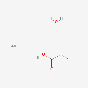 molecular formula C4H8O3Zn B12083627 Hydroxy(2-methylprop-2-enoato-O)zinc CAS No. 63451-47-8