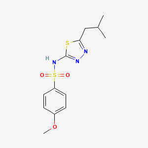 molecular formula C13H17N3O3S2 B1208363 Glysobuzole CAS No. 3567-08-6