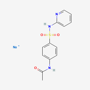 molecular formula C13H13N3NaO3S B12083638 Acetamide, N-[4-[(2-pyridinylamino)sulfonyl]phenyl]-, sodium salt (1:1) 