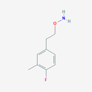 molecular formula C9H12FNO B12083652 O-[2-(4-fluoro-3-methylphenyl)ethyl]hydroxylamine 