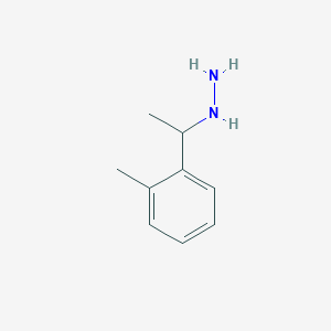molecular formula C9H14N2 B12083660 Hydrazine, [1-(2-methylphenyl)ethyl]- 
