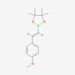molecular formula C15H21BO3 B120837 (E)-2-(4-Methoxystyryl)-4,4,5,5-tetramethyl-1,3,2-dioxaborolane CAS No. 149777-83-3