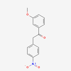 molecular formula C15H13NO4 B12083718 1-(3-Methoxyphenyl)-2-(4-nitrophenyl)ethan-1-one 
