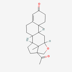 2a-Acetyl-5b,11c-dimethyl-1,2,2a,4a,5,5a,5b,6,7,10,11,11a,11b,11c-tetradecahydronaphtho[2',1':4,5]indeno[7,1-bc]furan-8(3h)-one