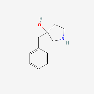 molecular formula C11H15NO B12083748 3-Benzylpyrrolidin-3-ol 