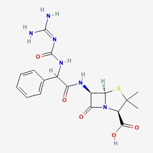 6-(D-alpha-(3-Guanylureido)phenylacetamido)penicillanic acid