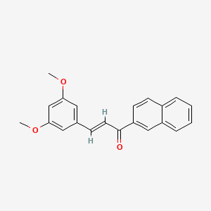 molecular formula C21H18O3 B12083785 3-(3,5-Dimethoxyphenyl)-1-(2-naphthyl)prop-2-en-1-one 