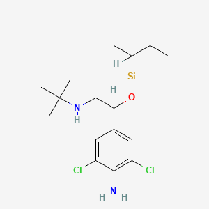 Benzeneethanamine, 4-amino-3,5-dichloro-N-(1,1-dimethylethyl)-beta-(((1,2-dimethylpropyl)dimethylsilyl)oxy)-