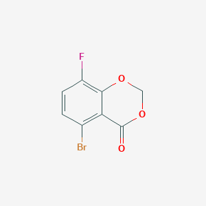 molecular formula C8H4BrFO3 B12083823 4H-1,3-Benzodioxin-4-one, 5-bromo-8-fluoro- CAS No. 1934421-16-5