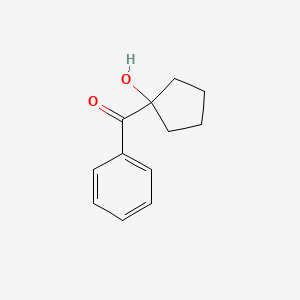 molecular formula C12H14O2 B12083833 Methanone, (1-hydroxycyclopentyl)phenyl- CAS No. 19300-92-6