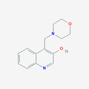molecular formula C14H16N2O2 B1208384 4-(4-Morpholinylmethyl)-3-quinolinol 