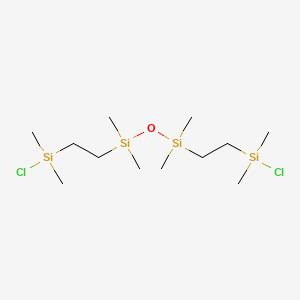 molecular formula C12H32Cl2OSi4 B12083840 1,3-Bis(2-(chlorodimethylsilyl)ethyl)-1,1,3,3-tetramethyldisiloxane 
