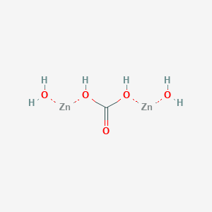 molecular formula CH6O5Zn2 B12083842 carbonic acid;zinc;dihydrate CAS No. 12011-79-9