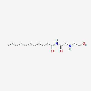 molecular formula C15H30N2O3 B12083859 N-[2-(2-hydroxyethylamino)acetyl]undecanamide 
