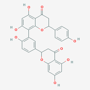 molecular formula C30H22O10 B1208386 Tetrahydroamentoflavone 