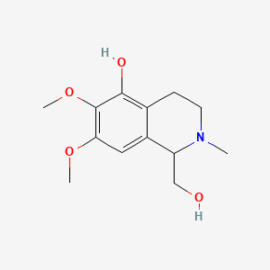 molecular formula C13H19NO4 B1208390 Deglucopterocereine CAS No. 70475-63-7