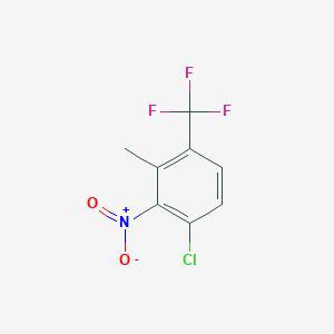 molecular formula C8H5ClF3NO2 B12083901 4-Chloro-2-methyl-3-nitrobenzotrifluoride 