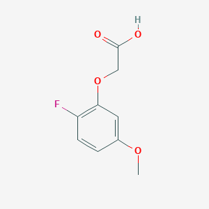 molecular formula C9H9FO4 B12083905 2-(2-Fluoro-5-methoxyphenoxy)acetic acid 