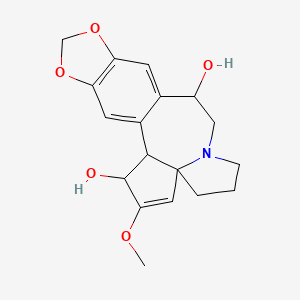 molecular formula C18H21NO5 B12083913 Cephalotaxine, 15-hydroxy- 