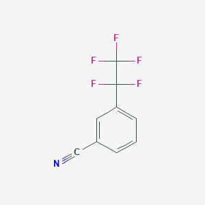 molecular formula C9H4F5N B12083919 3-(Pentafluoroethyl)benzonitrile CAS No. 1823246-09-8