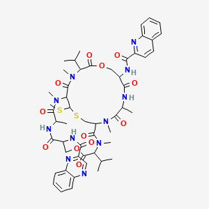 molecular formula C52H65N11O12S2 B1208395 1QN-Echinomycin CAS No. 77195-99-4