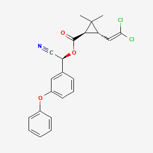 molecular formula C22H19Cl2NO3 B1208396 theta-Cypermethrin CAS No. 65732-07-2