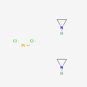 molecular formula C4H10Cl2N2Pt B1208397 Dichlorobis(aziridine)platinum II CAS No. 38780-41-5