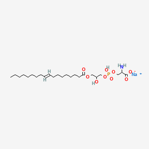 molecular formula C24H45NNaO9P B12083983 sodium;2-amino-3-[hydroxy-[2-hydroxy-3-[(E)-octadec-9-enoyl]oxypropoxy]phosphoryl]oxypropanoate 