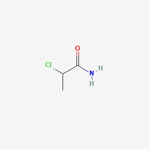 molecular formula C3H6ClNO B1208399 2-Chloropropionamide CAS No. 27816-36-0
