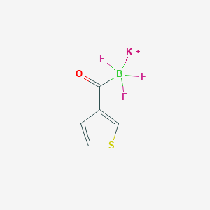 molecular formula C5H3BF3KOS B12083991 Potassium 3-thiophenoyltrifluoroborate 