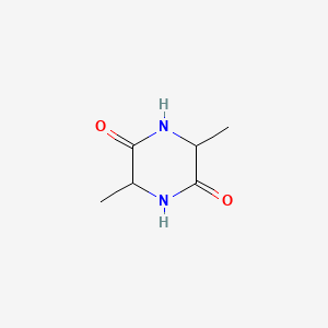 molecular formula C6H10N2O2 B1208400 3,6-Dimethylpiperazine-2,5-dione CAS No. 5625-46-7