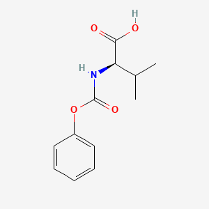molecular formula C12H15NO4 B12084000 D-Valine, N-(phenoxycarbonyl)- 