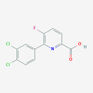 molecular formula C12H6Cl2FNO2 B12084004 6-(3,4-Dichlorophenyl)-5-fluoropicolinic acid 