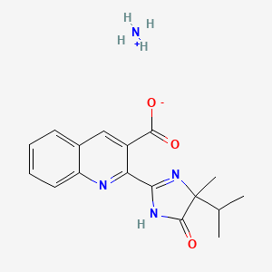 molecular formula C17H20N4O3 B1208401 Imazaquin ammonium CAS No. 81335-47-9