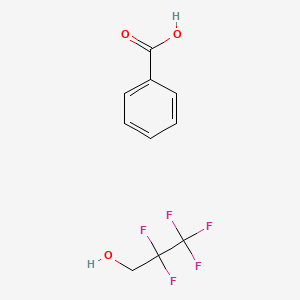 molecular formula C10H9F5O3 B12084015 1-Propanol, 2,2,3,3,3-pentafluoro-, benzoate CAS No. 67103-70-2