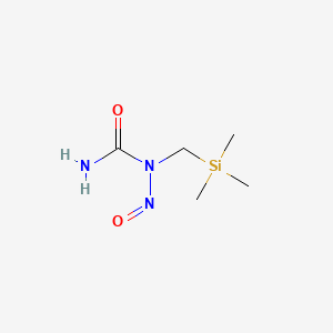 molecular formula C5H13N3O2Si B1208403 N-Trimethylsilylmethyl-N-nitrosourea CAS No. 39482-21-8