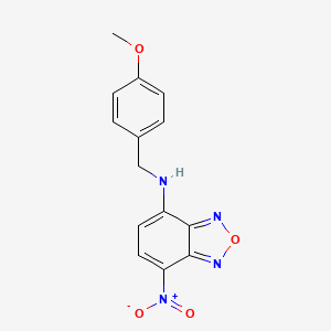 molecular formula C14H12N4O4 B1208404 HMBD-001 CAS No. 33984-50-8