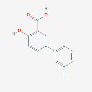 molecular formula C14H12O3 B12084043 4-Hydroxy-3'-methyl[1,1'-biphenyl]-3-carboxylic acid 