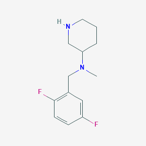 molecular formula C13H18F2N2 B12084049 N-[(2,5-difluorophenyl)methyl]-N-methylpiperidin-3-amine 