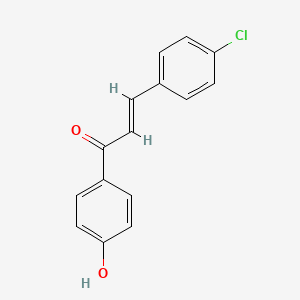 molecular formula C15H11ClO2 B12084069 3-(4-Chlorophenyl)-1-(4-hydroxyphenyl)prop-2-en-1-one CAS No. 19152-38-6
