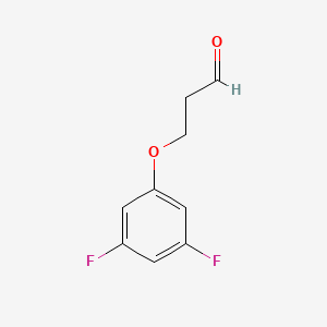 molecular formula C9H8F2O2 B12084099 3-(3,5-Difluorophenoxy)propanal 