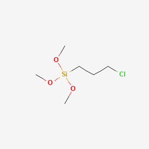 molecular formula C6H15ClO3Si B1208415 3-Chloropropyltrimethoxysilane CAS No. 2530-87-2
