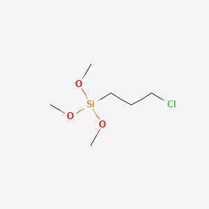 molecular formula C6H15ClO3Si B1208415 (3-Chloropropyl)trimethoxysilane CAS No. 2530-87-2