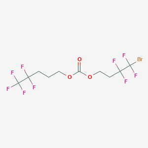 molecular formula C10H10BrF9O3 B12084162 4-Bromo-3,3,4,4-tetrafluorobutyl 4,4,5,5,5-pentafluoropentyl carbonate 