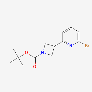 molecular formula C13H17BrN2O2 B12084192 Tert-butyl 3-(6-bromopyridin-2-yl)azetidine-1-carboxylate CAS No. 1356086-76-4