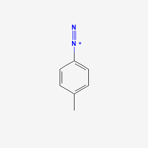 molecular formula C7H7N2+ B1208422 4-Methylbenzenediazonium CAS No. 57573-52-1