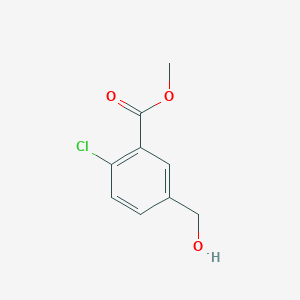 molecular formula C9H9ClO3 B12084231 Methyl 2-chloro-5-(hydroxymethyl)benzoate 