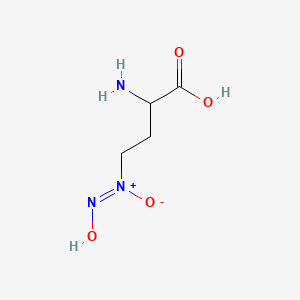 molecular formula C4H9N3O4 B12084234 Homoalanosine CAS No. 17111-47-6